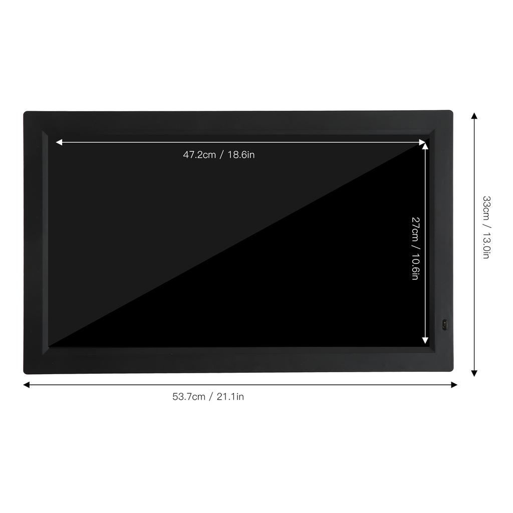 21.5 Inch HD Digital Picture Frame 1920x1080 Digital Photo Frame with Electronic Clock Calendar
