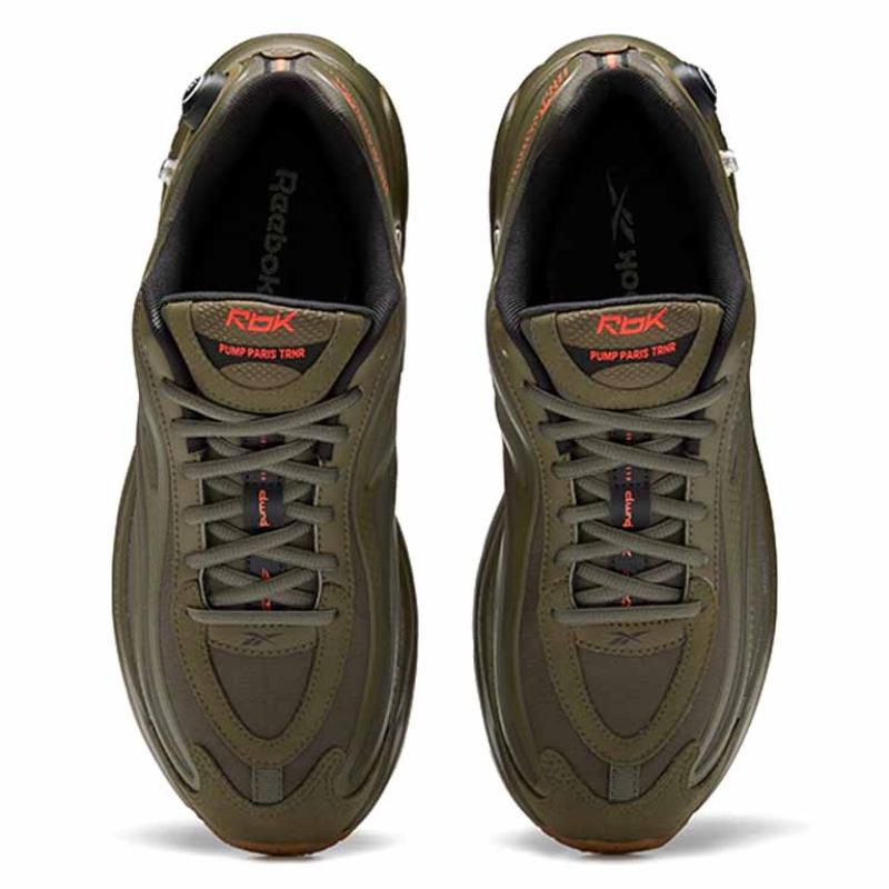 Reebok Premier Pump Paris Running Shoes Black/Green Sneakers G58045