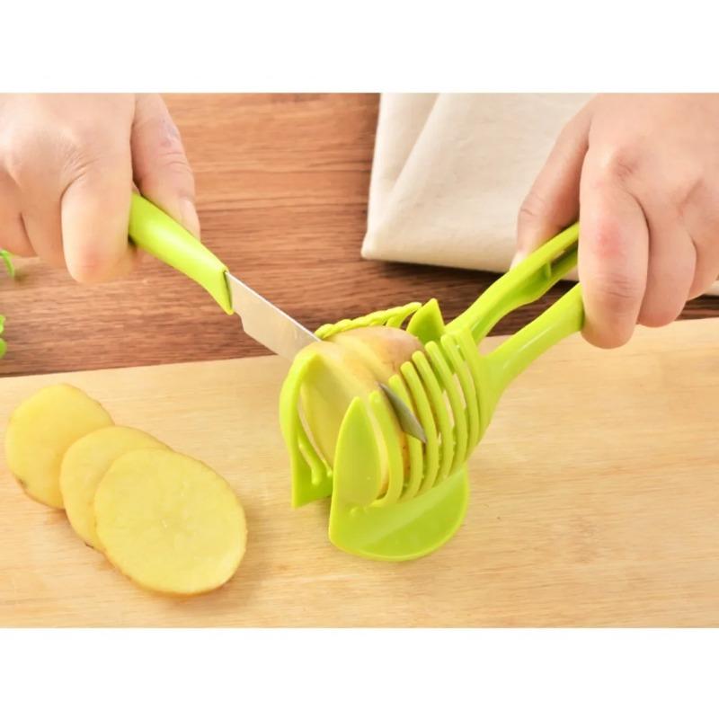 Multifunctional Fruit Slicing Clip Handheld Lemon Cutter Round Food Slicer Easy To Clean Dishwasher Safe Kitchen Gadget6