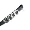 Trendy Women's Pu Chain Belt For Jeans And Dresses Stylish Slim Design In Black And Silver