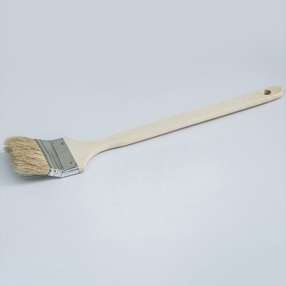 Long Handle Elbow Marine Paint Brush Solid Wood Handle Mixed Pig Mane Hair Elbow Paint Brush Cleaning Tool Wall Painting