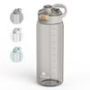 SANTECO Water Bottle, 1000ml, Direct Drinking, 1 Liter, Made with US Tritan, BPA-Free, Ultra-Lightweight, Portable, Stylish, Easy To Clean, with