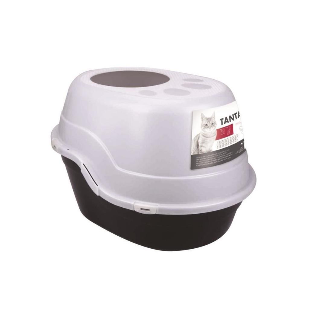 Buy MPETS Tanta Toilet House 63x49x42 Cm Black and White For Cats