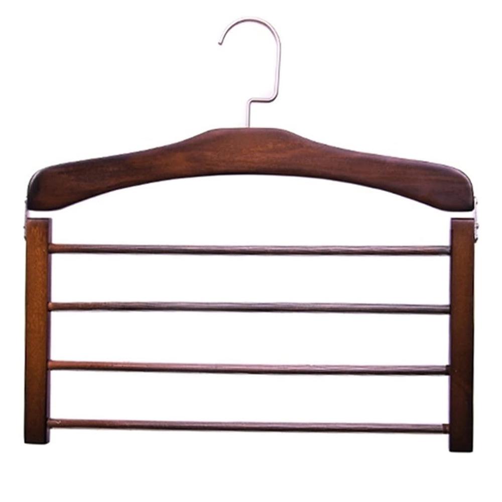 

Wooden Clothes rack Multifunctional solid wood Trouser rack Towel rack Wardrobe storage Household closet storage rack accessorie