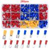 Automotive Insulated Electrical Wire Connector Kit Assorted Male Female Spade Ring Fork Butt Crimp Terminals  Lugs Set for Cable