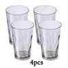 4pcs Unbreakable Plastic Drinking Glasses Shatterproof Drinking Cups Plastic Glass Cup Plastic Tumbler Cups Plastic Drinking Glasses Water Cups