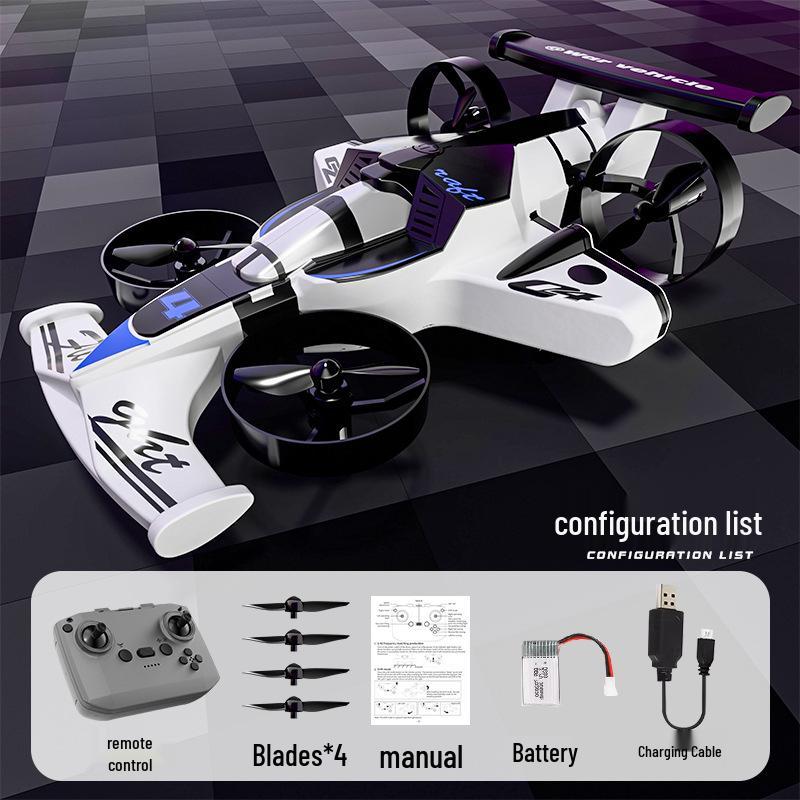 Dual-Mode Four-Axis Stunt Drift RC Flying Car Toy for Kids