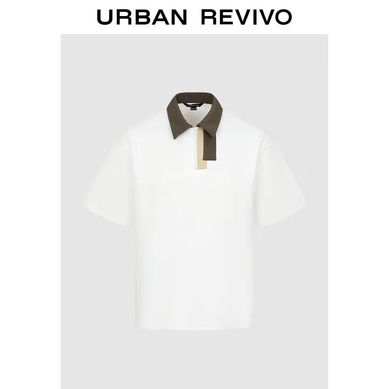 Men s Contrast Lapel Polo Shirt XS