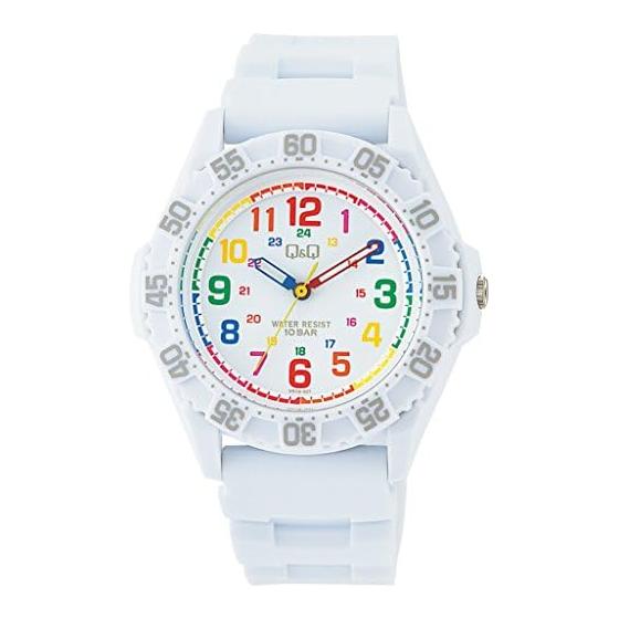 [Citizen Q&Q] Watch Analog Waterproof Urethane Belt VR78-001 Men s White