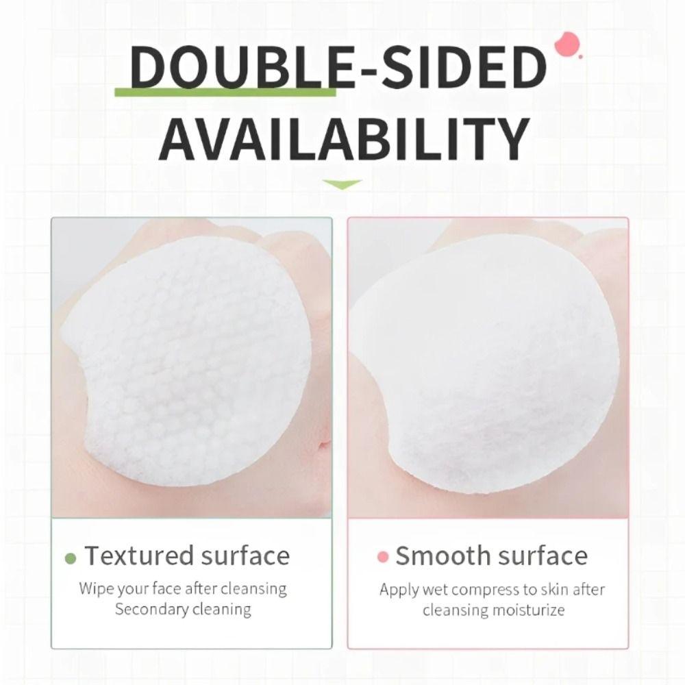 1200Pcs Disposable Facial Cleansing Pads Double-sided Wet Compress Cotton  Daily Removal