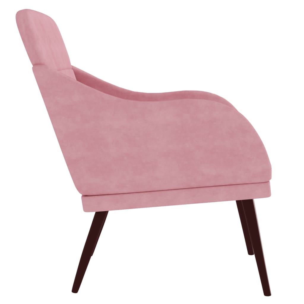 Armchair Pink 63 X 76 X 80 Cm Velvet
