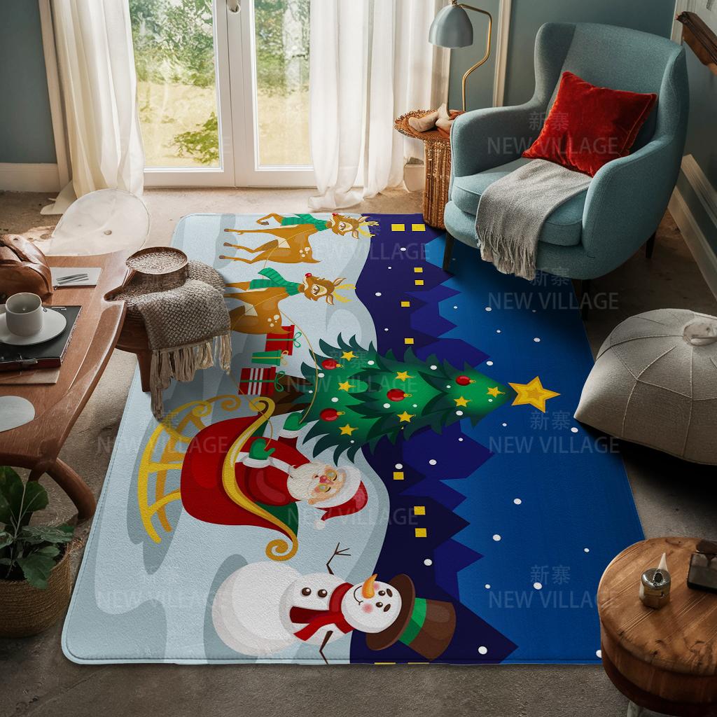 

Ковер у входа в дом Домашний коврик у двери Гостиная Ванная Комната Ноги ванная комната Нескользящие коврики с водопоглощением для ванной Счастливого Рождества зима 400mmx600mm