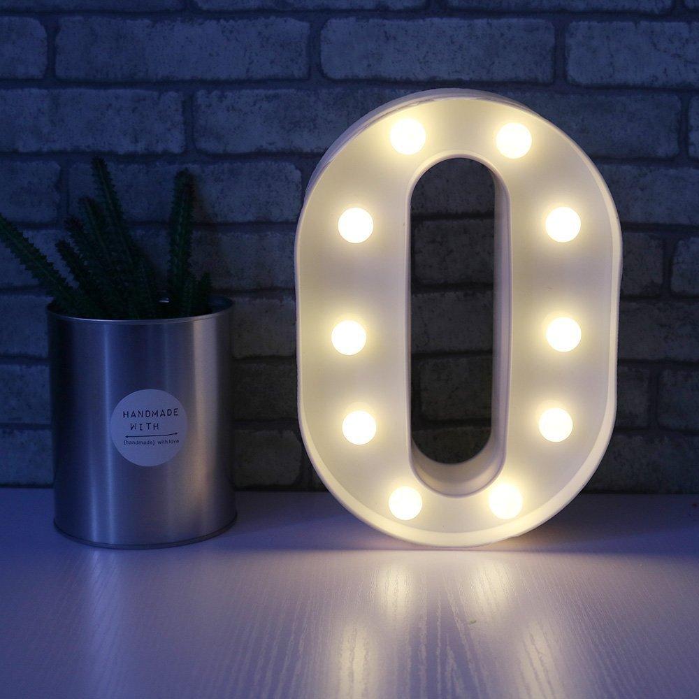 Wedding Decorative 26 Alphabet Name Letter LED Lights Luminous Number Lamp Romantic Theme Home Party Bedroom Decor Night Light