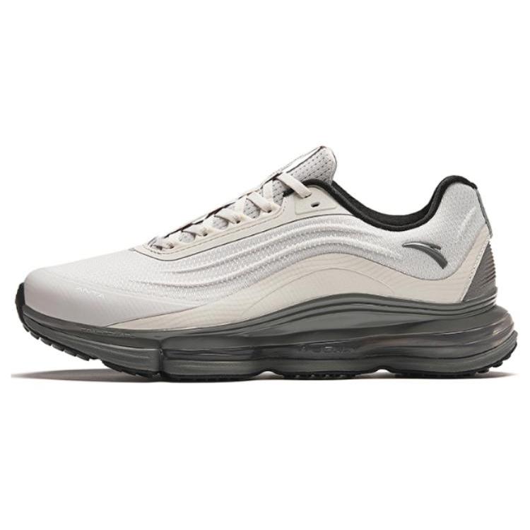 New Anta Running Collection Durable Breathable Low Top Running Shoes Men's Gray 112415501-1
