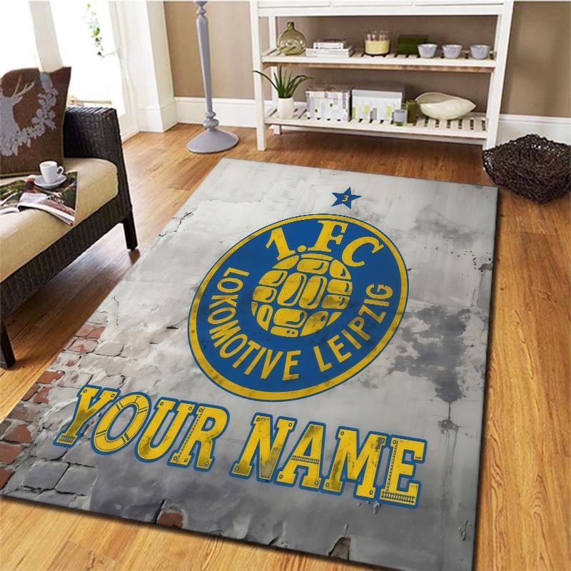 1 Fc Lokomotive Leipzig Custom Name Carpet Rug For Living Room Bedroom Home Sofa Decoration Kids Play Nonslip Floor Mat