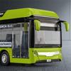 Luxury New energy Electric Airport Business Bus Alloy Car Model Diecasts Metal Tour City Bus Model Sound and Light Kids Toy Gift