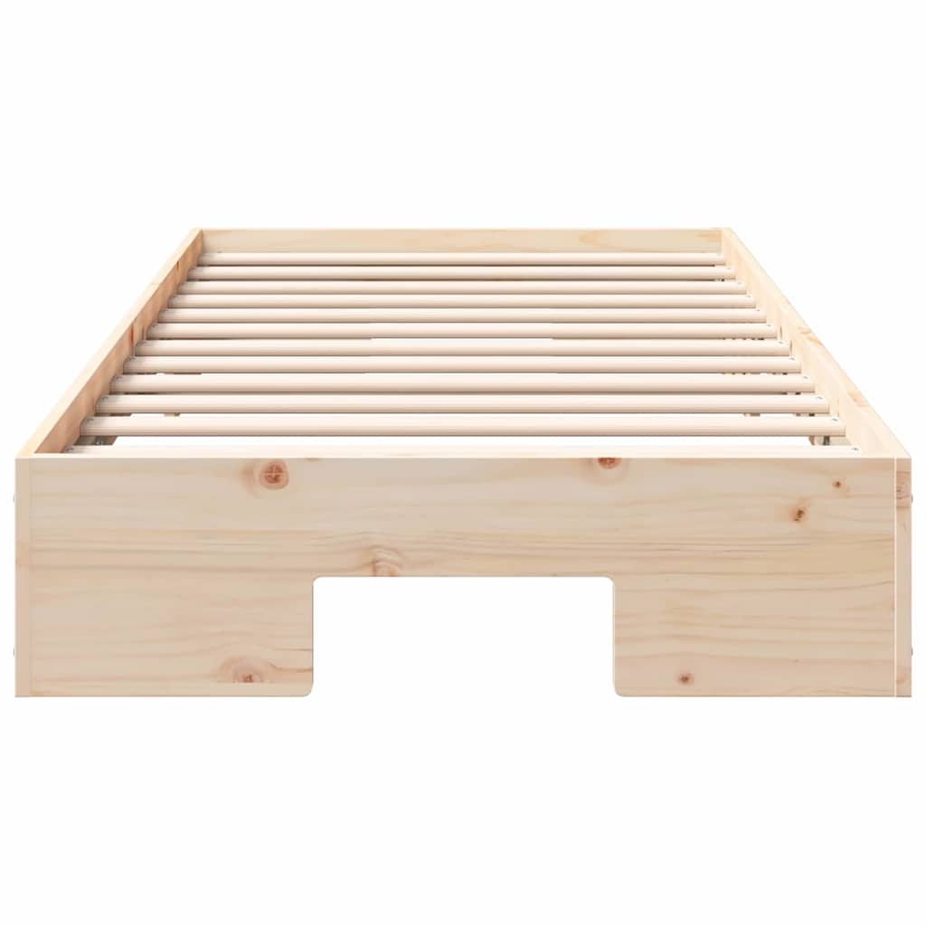 Brown Bed Frame 80 x 200 cm