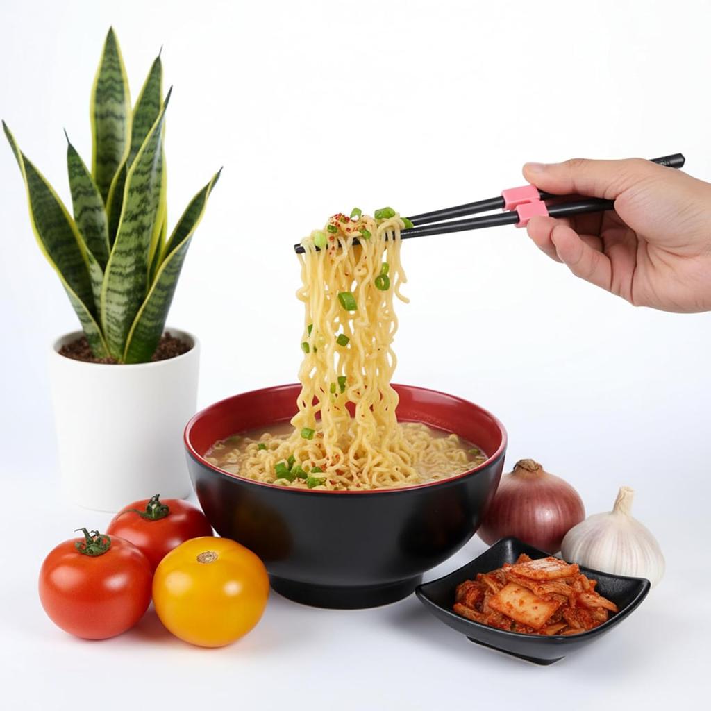 5 Pairs Kid Adult Training Chopsticks Trainers for Beginners, Reble Training Chopsticks Helpers, Beginners Trainings Chopstick Helpers Set, Non
