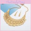 Vintage Alloy Geometric Necklace And Earring Set For Fashion Enthusiasts