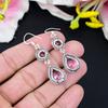 Pink Kunzite Gemstone Handmade 925 Sterling Silver Jewelry Earring 2.56" KG-424