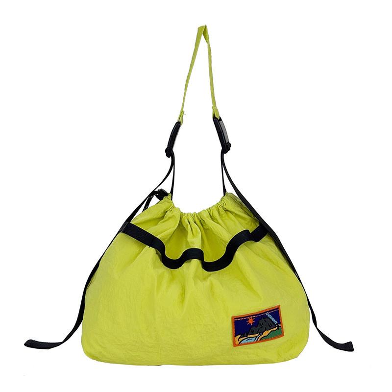 Polyester Lined Drawstring Water Bucket Bag For Casual Outdoor Activities And Commuting