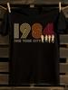 Vintage 1984 New York City Ghosts Graphic T-Shirt Mens Tshirt Womens Tshirts with Letters Print Short Sleeves T-Shirt Casual Street Tee Shirt Top