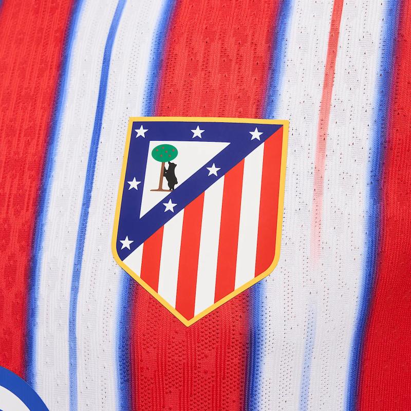 Nike Atletico Madrid 2024/25 Home Lightweight Quick-Dry Comfortable Short Sleeve Football Shirt Men tops Royal-Blue Light-Red White FN8769-405