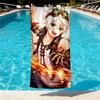 Genshin Impact Print Beach Towel Design, Soft, Lightweight. for Home Bathroom, Spa, Pool, Yoga, Surfing, Camping, Gift for Family, Friend