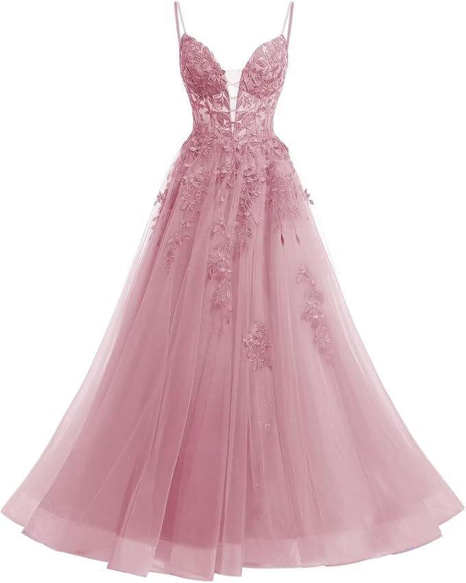 Evening Dress French Suspender Long Lace Fluffy Ball Dress Back Strap Dress Long Dress
