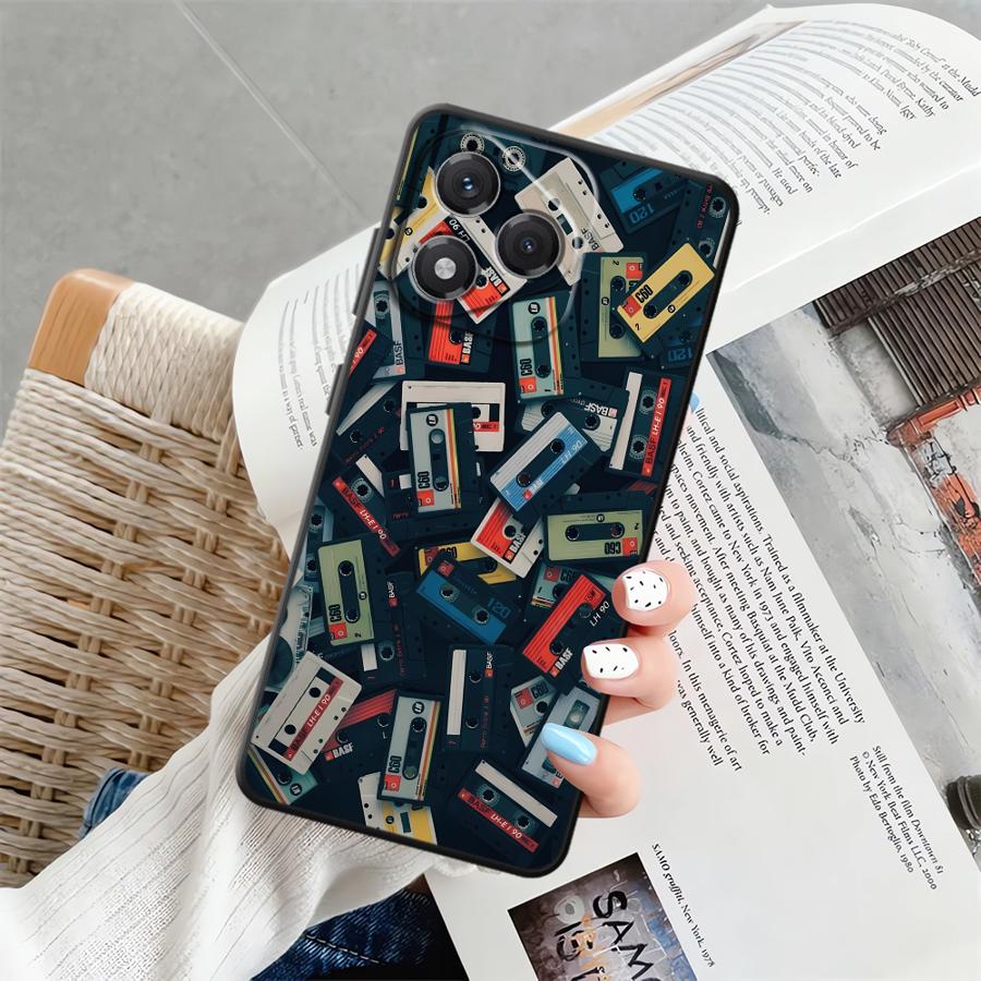 Case for Honor X9c X7a X7 X9 X9a 8X 90 Lite 70 X8 Soft Back Phone Cover Lucky Tape Pattern