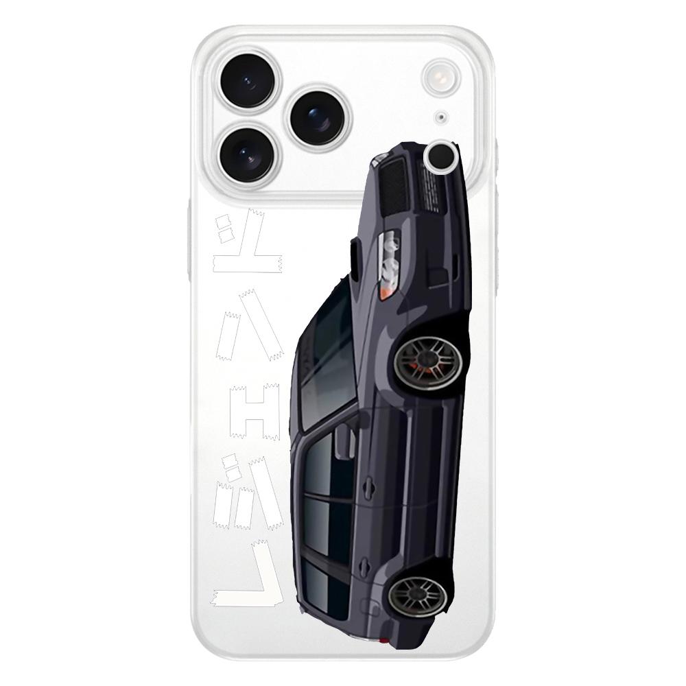 JDM Tokyo Drift Sports Car Soft Clear TPU Phone Case For iPhone 17 Air 16E 16 11 15 14 Pro MAX 12 13 7 8 Plus SE Easter Cover