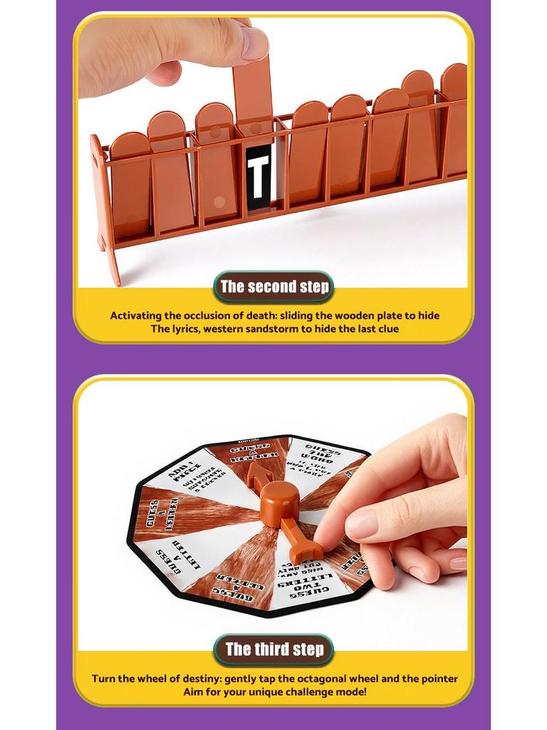 Cross-Border Magnetic Gallows Tabletop Game: English Word Game for Parent-Child Interaction