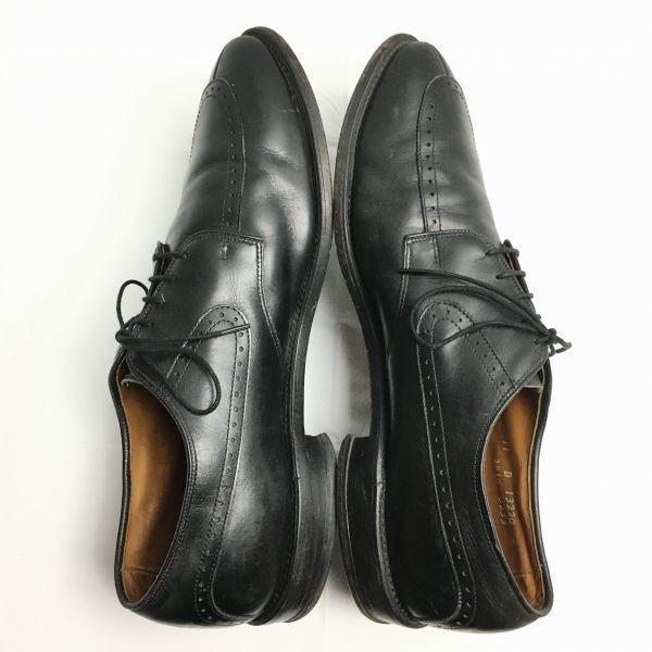 1980s-90s Vintage Allen Edmonds Kingsley U-Tip Business Shoes Black size 11D 28.5-29.5 Men's(USED)