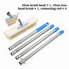 Long Handle Weeding Brush Steel Wire Bristles Scratch Brush Weed Remover  Professional Use