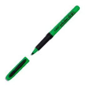 Surligneurs Brite Liner Grip Vert - BIC - Pointe fine biseautée - Encre fluorescente - Lot de 12