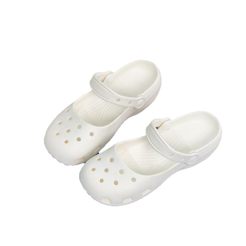 Ballet Style EVA Croc Shoes For Women Summer Baotou Outer Wear Soft Sole Anti-Slip Sandals Versatile Trendy Shoes