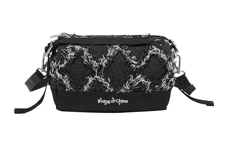 Li Ning Cotton Shoulder Bag, Crossbody Bag Regular Unisex Black ABDT243-1 One Size