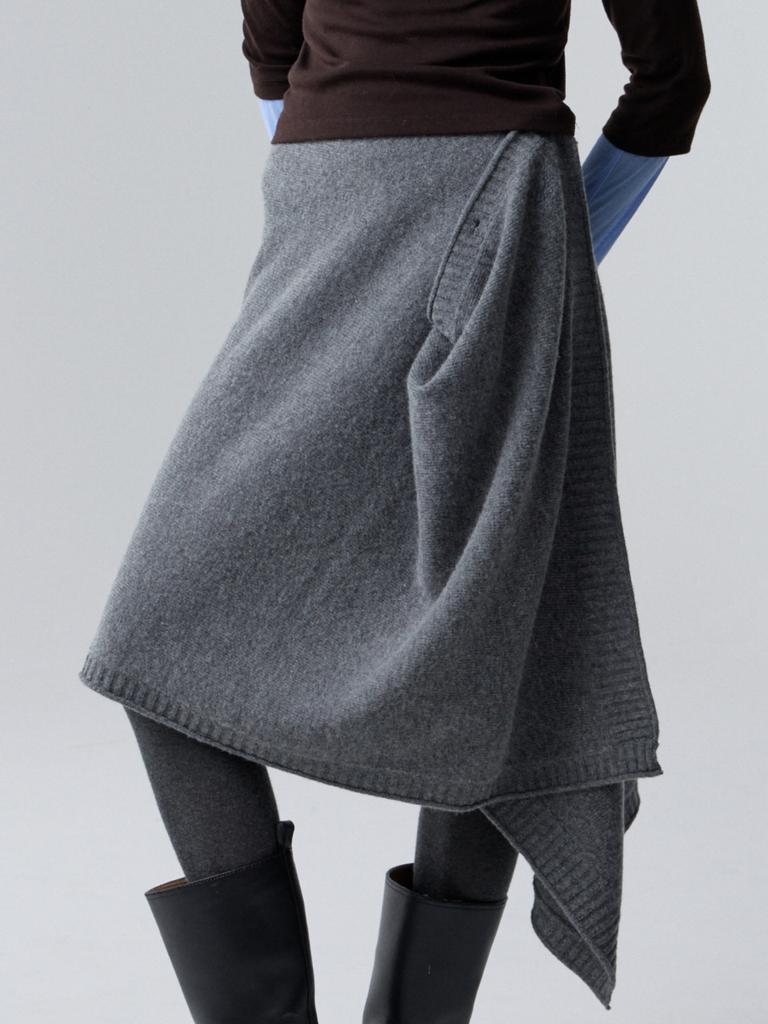 Akokeu Modular Wrap Skirt_Gray