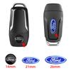 14mm 21mm 26mm Car Remote Key Aluminum Logo Sticker For F150 Focus Ranger Fiesta Transit Mustang Mondeo MK2 MK3 Fusion