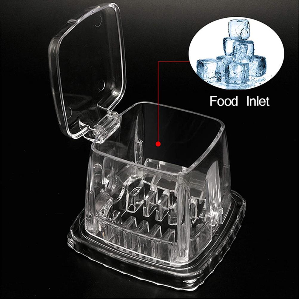 Manual Ice Crusher Portable Hand Crank Manual Household Ice Shaver Machine Kitchen Tool