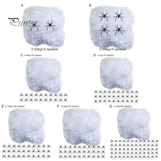 20/40/60/100/120/200/300g śmieszne realistyczne przydatne sztuczna pajęczyna uniwersalna imitacja pajęczej sieci dekoracja na Halloween
