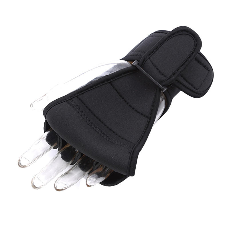 Schwarze Rehabilitations-Assistenzhandschuhe Klebeverschluss Fixierung Handtrainingsgerät Effektive Rehabilitations-Trainingswerkzeuge