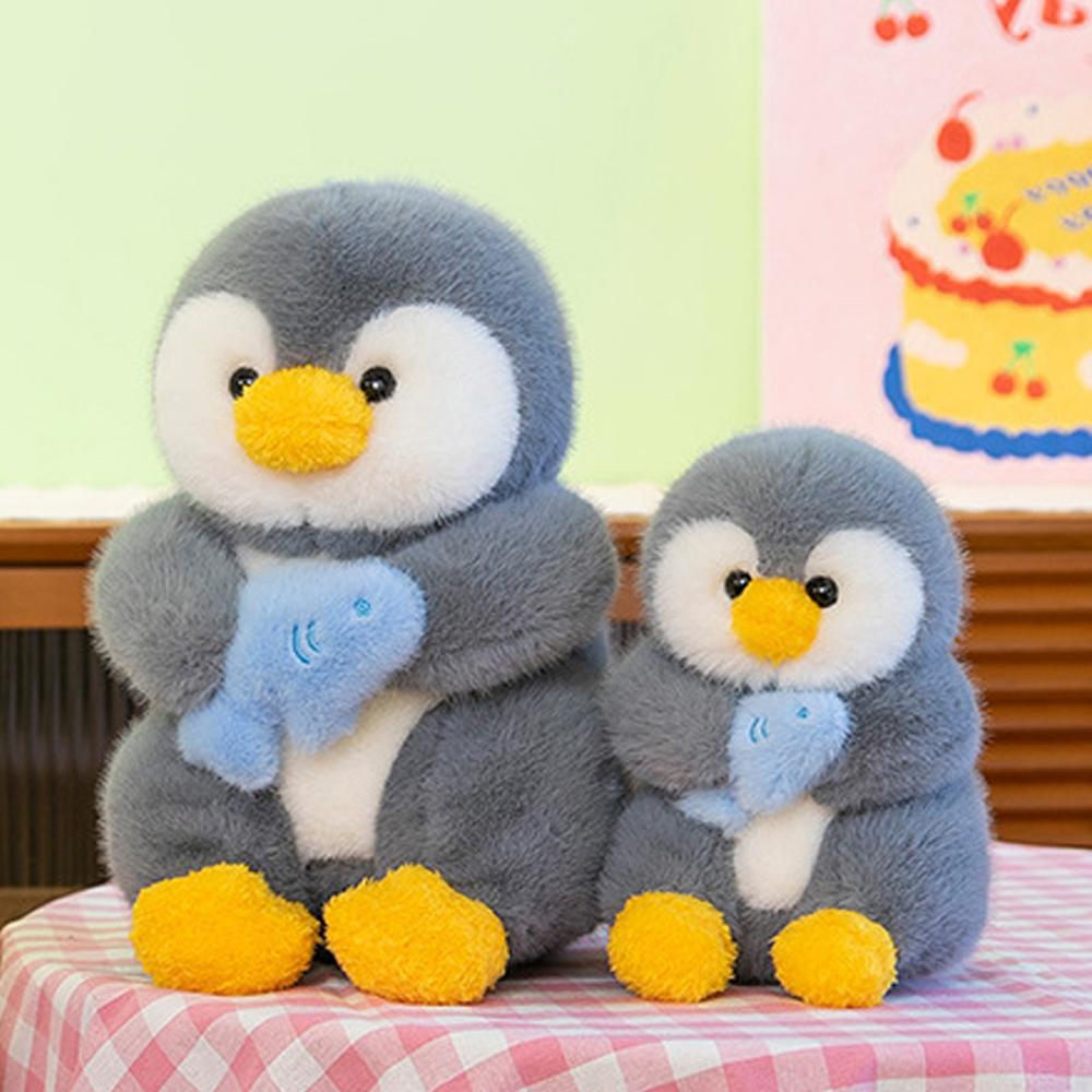 

Плюшева іграшка Пінгвін, що обіймає рибку, М яка плюшева лялька Пінгвін, подарунок на день народження 21cm-penguin
