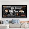 Modern Pop Hundred Dollar Posters and Prints Inspirational Dollar Bill Pop Wall Arts Canvas Painting for Living Room No Frame