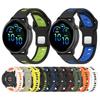 20MM 22MM Silikonarmband für Garmin forerunner 245 645 255 265 Horizontale Streifen Umkehrbar Zweifarbig Uhrenarmband Atmungsaktiv Wr