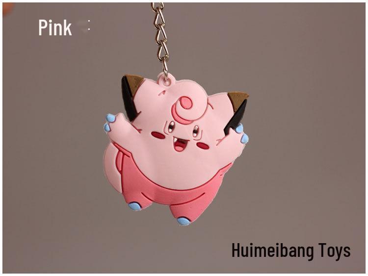 Little Elf Pikachu Keychain: Soft PVC Pokémon Pendant Toy