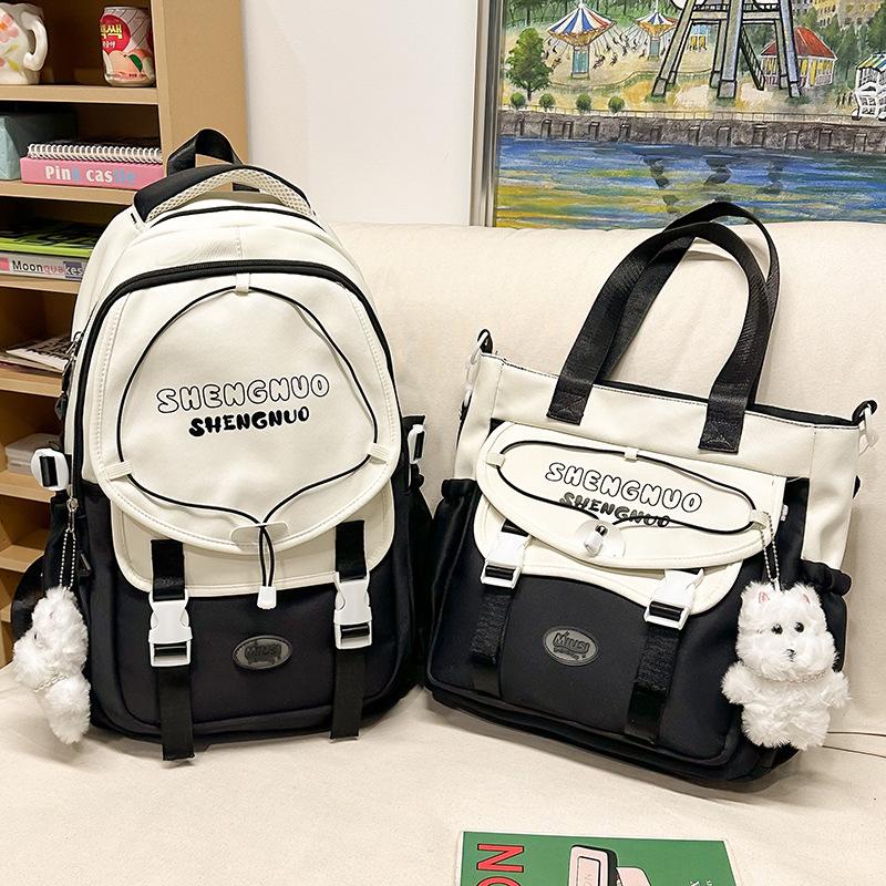 Children's school bag Elementary school girl Junior high school student High school cute girl tutoring bag Backpack fashion backpack