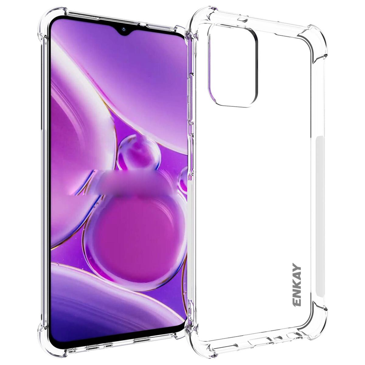 

ENKAY HAT PRINCE Clear TPU Phone Case for Nokia G42,Shockproof Shell Anti-slip Strip Edge Smartphone Cover A