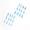 Sky blue full diamond wearing nail art finished fake nail Press on nail nail patch Removable nail piece