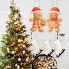 Christmas Wooden Door Hanging Christmas Party Decoration 2025 Xmas Santa Claus Hanging Ornament Navidad Natal New Year Gift 2026